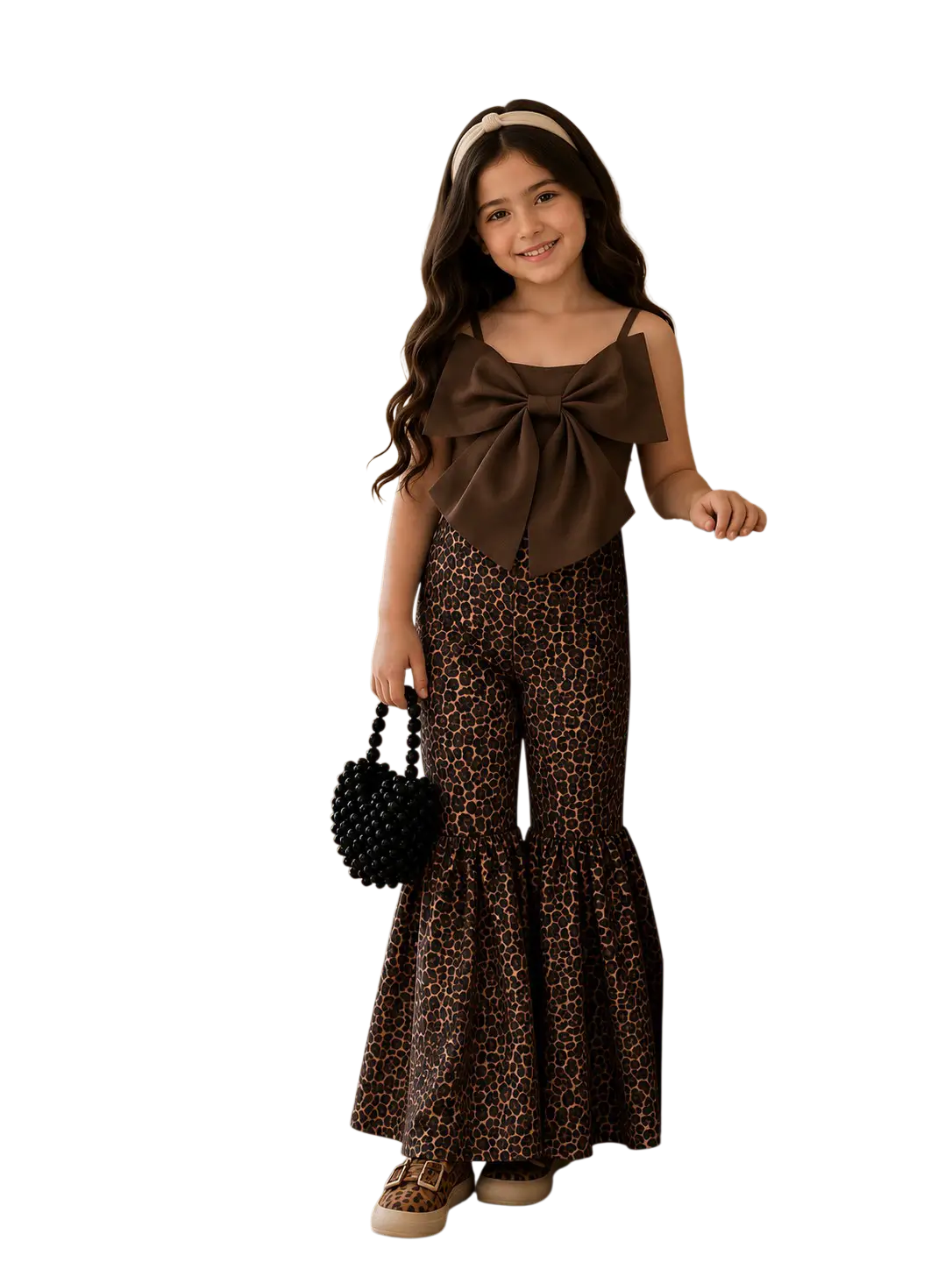 gelareh-brown -mannequin-top-pants-set
